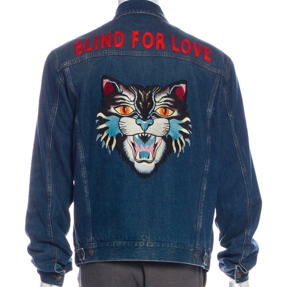 GUCCI Other - GUCCI Angry Cat Denim Jacket XXL